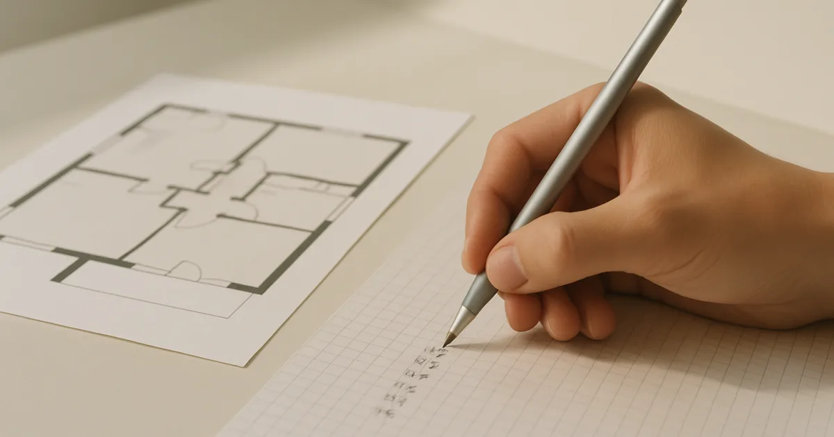Calcul de charges à côté d'un plan d'immeuble